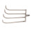 Edelstahl 4-Zinken-Handharke, 8-mm-Gewinde 6