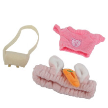 3 Piece Set Duck Plush Toy Clothes Washable Plush Plush Duck Clothing DIY Match Cartoon Stuffed Duck Clothing for Kids Type F