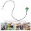 Cordón para audífono BTE, nylon, antiperdida, cactus 12