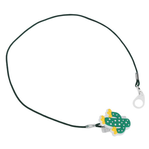 Cordón para audífono BTE, nylon, antiperdida, cactus 1