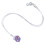 Cordón de nylon morado para audífono BTE AntiLost 11