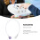Cordón de nylon morado para audífono BTE AntiLost 9