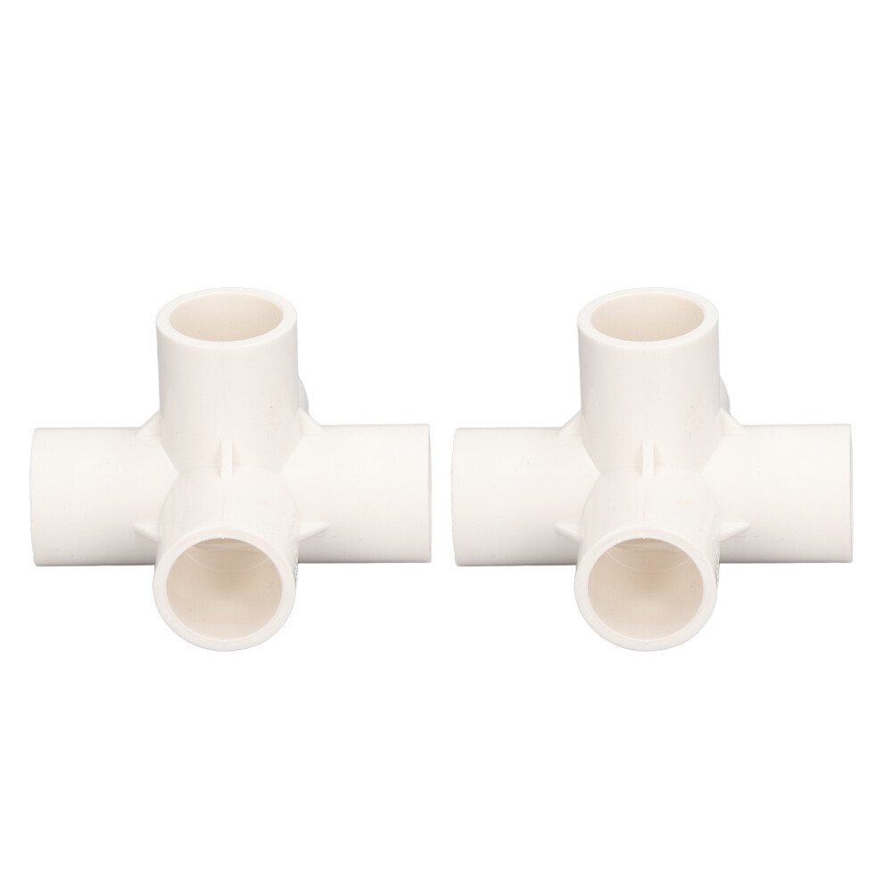10 Pcs 5 Way Pipe Connector 25Mm Pvc Elbow Pipe Fitting For Furniture Greenhouse Tent White 9351321462918