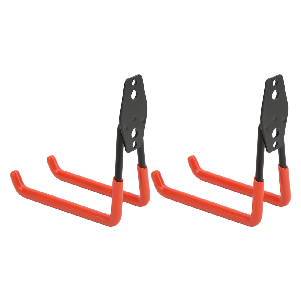 Garage Hooks Orange Metal Storage Heavy Duty Wall Hooks For Bikes Warehouse Balcony 2Pcs 3121321463934