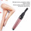 Recortador de cejas con forma de pluma, rosa, impermeable, 1xAAA 11