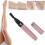 Recortador de cejas con forma de pluma, rosa, impermeable, 1xAAA 16