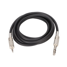 Cable de 6,35 mm a 3,5 mm, 6,6 pies, adaptador estéreo de PVC