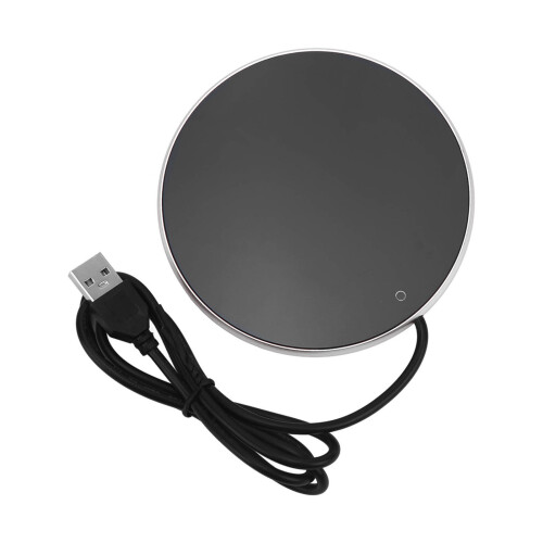 55C Tassenwärmer USB Silber 8-10W 3 Stufen Klein 1
