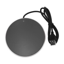 Calentador USB para tazas de 3 niveles a 55C, 8-10W, pequeño plateado