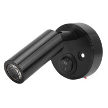 Luz LED de cabecera 12-24V 3W cromo aluminio negro
