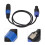Cable de altavoz de 4 núcleos Ohm Head macho-hembra 1.0m PVC 9