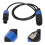 Cable de altavoz de 4 núcleos Ohm Head macho-hembra 1.0m PVC 14