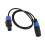 Cable de altavoz de 4 núcleos Ohm Head macho-hembra 1.0m PVC 3