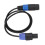 Cable de altavoz de 4 núcleos Ohm Head macho-hembra 1.0m PVC 13