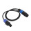 Cable de altavoz de 4 núcleos Ohm Head macho-hembra 1.0m PVC 2