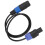 Cable de altavoz de 4 núcleos Ohm Head macho-hembra 1.0m PVC 11