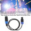 Cable de altavoz de 4 núcleos Ohm Head macho-hembra 1.0m PVC 5