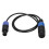 Cable de altavoz de 4 núcleos Ohm Head macho-hembra 1.0m PVC 15