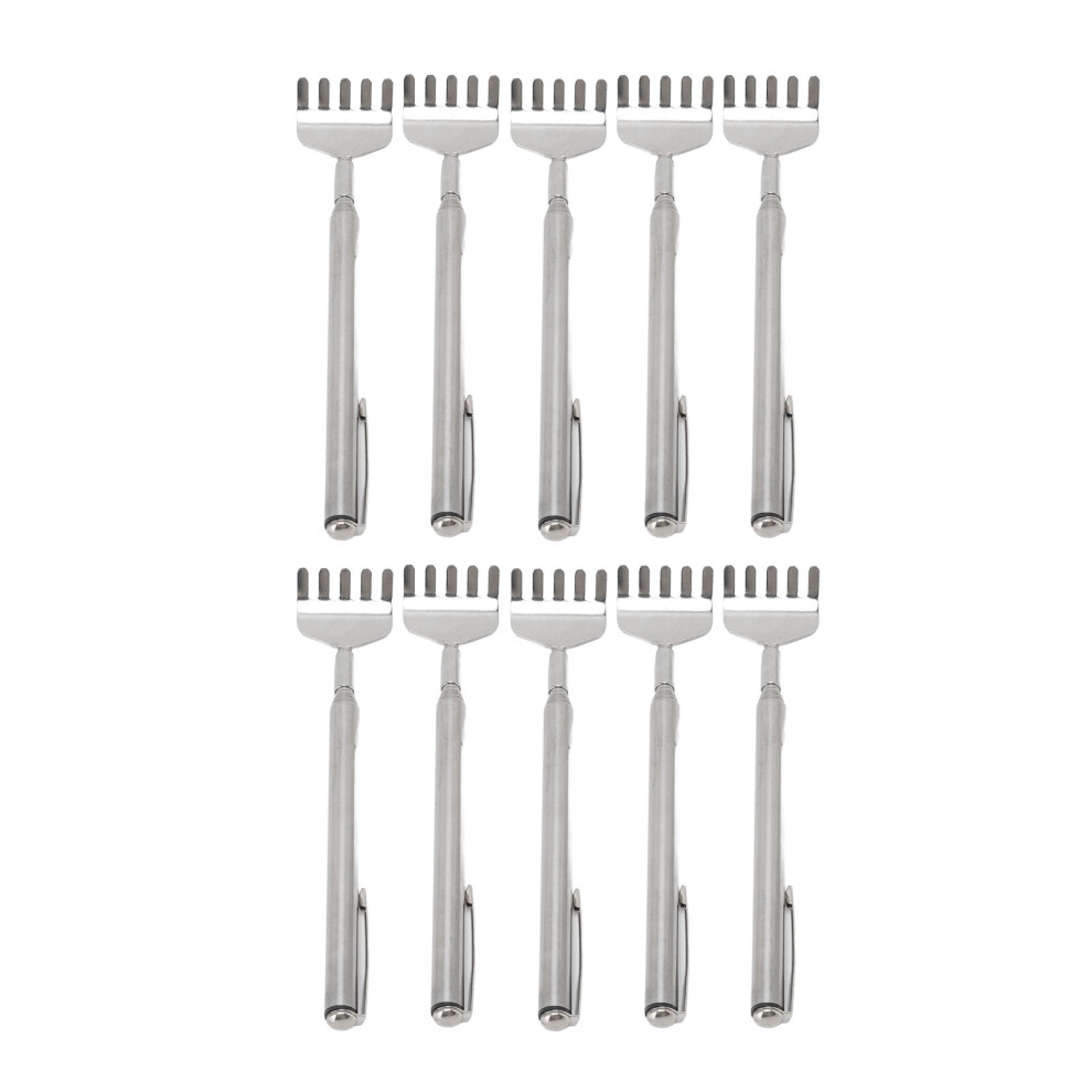 10pcs Back Scratcher Extendable Mini Portable Foldable Back Scratcher Telescoping with Pocket Clip for Relieve Itching