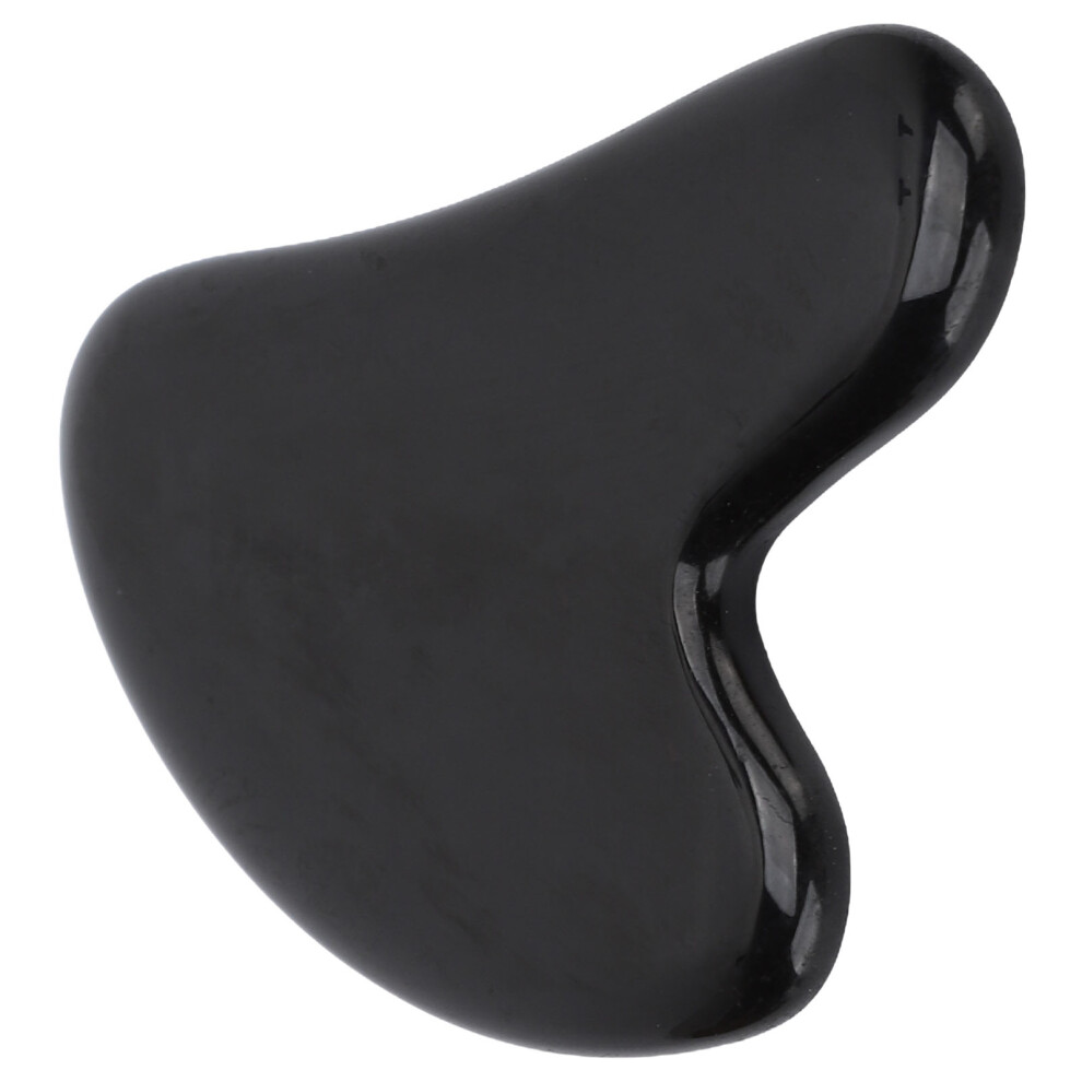 Facial Gua Sha Tool Skin Lifting Firming Acupuncture Therapy Massage Scraping Board for Neck Arms Black