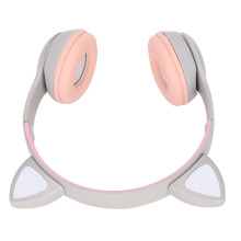 Auriculares con orejas de gato V5.0 400 mAh 40 mm LED color