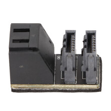 Adaptador de interfaz dual SATA de 7 pines 12G PVC PH572 90/180