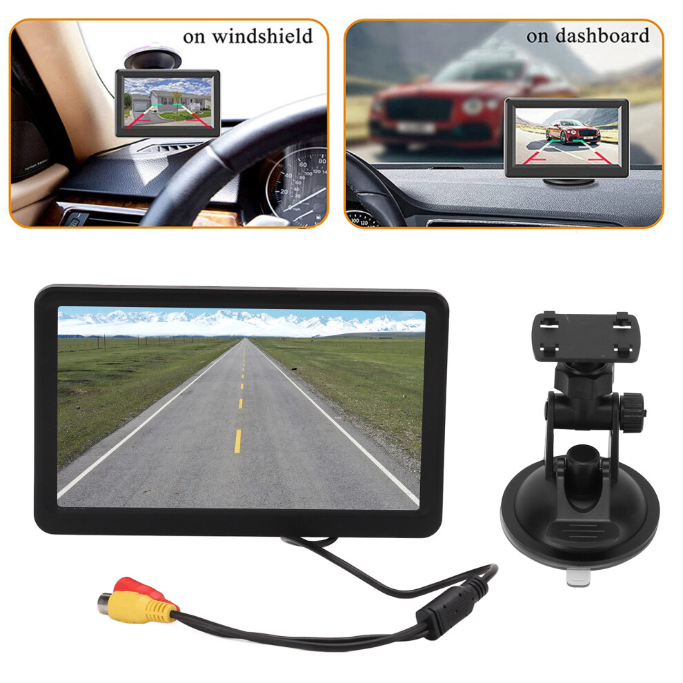 7In High Definition Reverse Parking Monitor 170 Wide Angle Waterproof Night Vision Rearview Camera For Rv Trailer 4Led Camera Light 3361321469042
