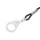 Cordón antipérdida para audífono de nylon negro/blanco 6