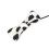 Cordón antipérdida para audífono de nylon negro/blanco 8