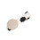 Cordón antipérdida para audífono de nylon negro/blanco 4