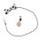Cordón antipérdida para audífono de nylon negro/blanco 11