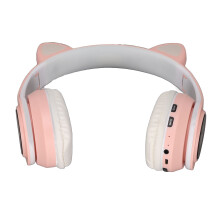 Auriculares con orejas de gato luminosos BT 40mm 128MB-32GB