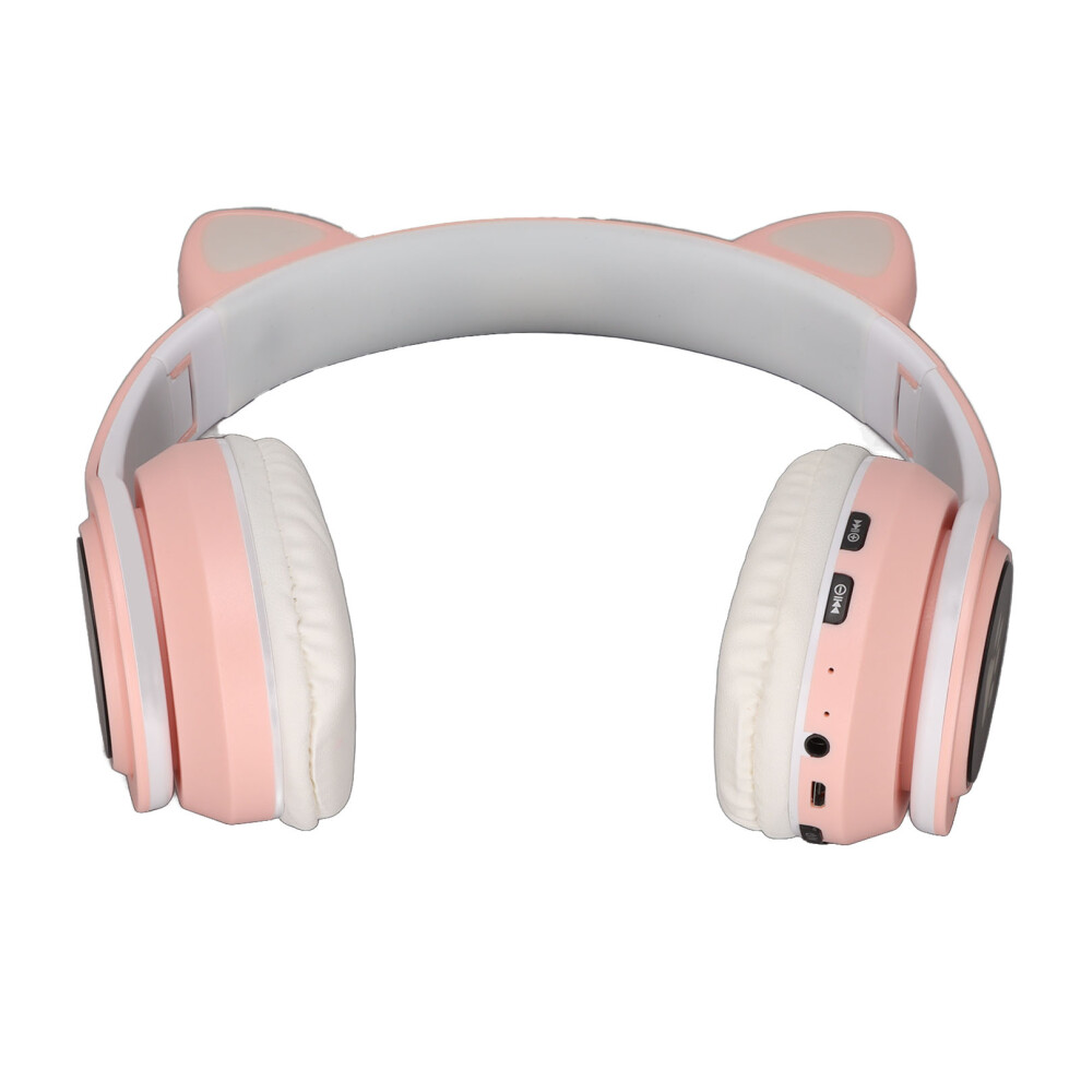 Glowing Cat Ears Bluetooth Headphone Bass Foldable Wireless Headwear Breathing Lamp Headset 7611321470484