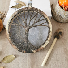 Schamanentrommel Modell, 250 g Kapazität, 25 25 cm, Natur