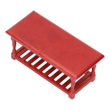 1:12 Puppenhaus-Couchtisch – Mahoni 14,4x6,4x5,9 cm