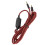 Cable de auriculares de 2m con micrófono Rojo/Negro G433 G Pro 16