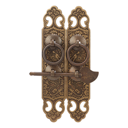 Patrón de la suerte tipo vertical 148x30 mm 2 juegos bronce 2
