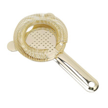 Colador de cóctel dorado de acero inoxidable 304, 106 g