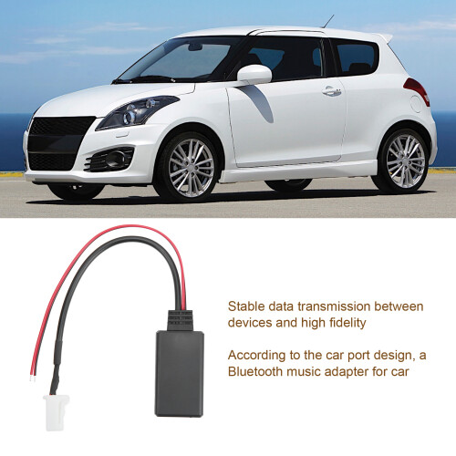 Adaptador de música AUX Bluetooth 5.0 de 8 pines ABS 5-12V 2