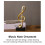 Elegante Harz-Musiknote-Skulptur 6,1  4,3  17,8 cm 10