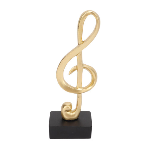 Elegante Harz-Musiknote-Skulptur 6,1  4,3  17,8 cm 1