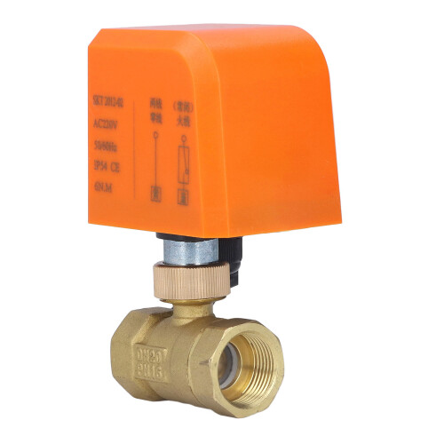 Válvula de bola motorizada DN20 220 V CA 6-20 W Latón/ABS 2