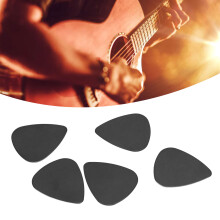 5 piezas de púas de PVC de 0,71 mm para guitarra acústica y folk negras