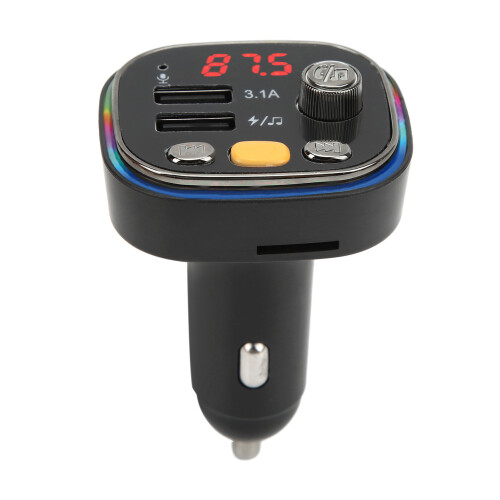 Transmisor FM Bluetooth 12-24V, USB dual, 5V 3.1A 1