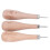 3 Stück Lederahle mit Buche-Griff 3 mm/4 mm/5-6 mm 15