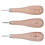 3 Stück Lederahle mit Buche-Griff 3 mm/4 mm/5-6 mm 11