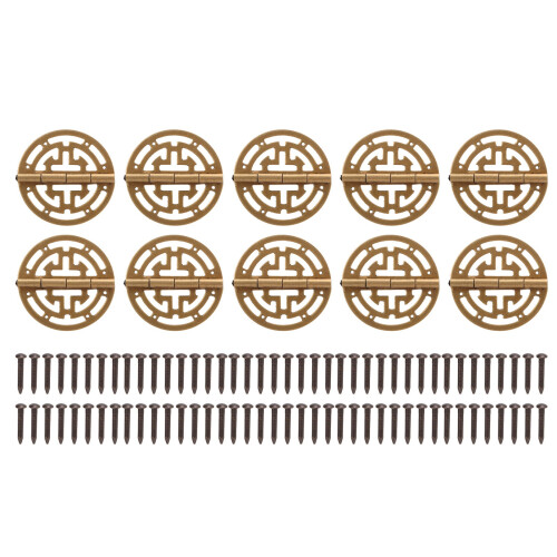 Bisagras redondas de bronce 10 juegos Ø4.5cm Ø0.43cm 1