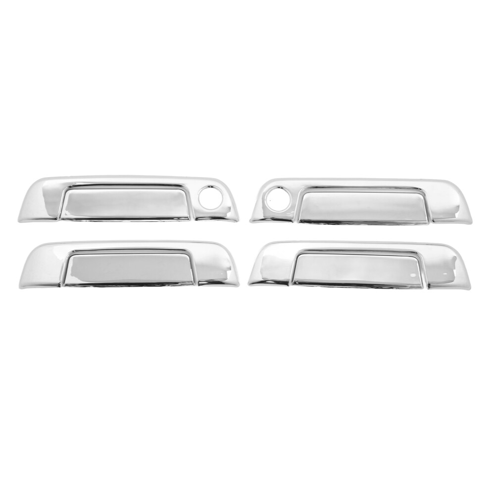 4 Sets Exterior Door Handle Cover Abs Chrome Weatherproof Replacement For E32 E34 E36 8331321476413
