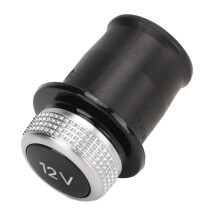 12V Chrome Plated Car Cigarette Lighter Plug Dust Cover 4H0919311 Replacement for A3 A4 A6 A7 A8