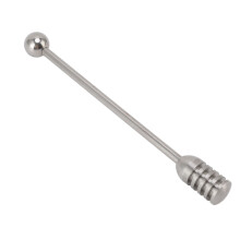 Palito para miel 304SST 64 g 15,5 cm estriado de acero inoxidable